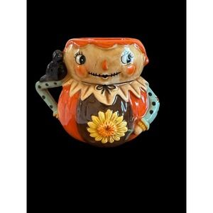 New Johanna Parker Scarecrow Girl Mug Discontinued‎ HTF